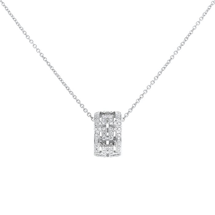 [Lumi Jewelry]PARENTESI NECKLACE SILVER DIAMOND