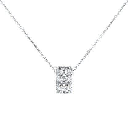 [Lumi Jewelry]PARENTESI NECKLACE SILVER DIAMOND