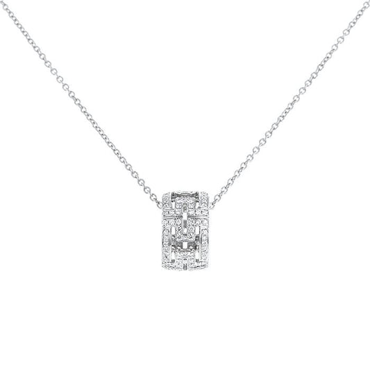 [Lumi Jewelry]PARENTESI NECKLACE SILVER DIAMOND