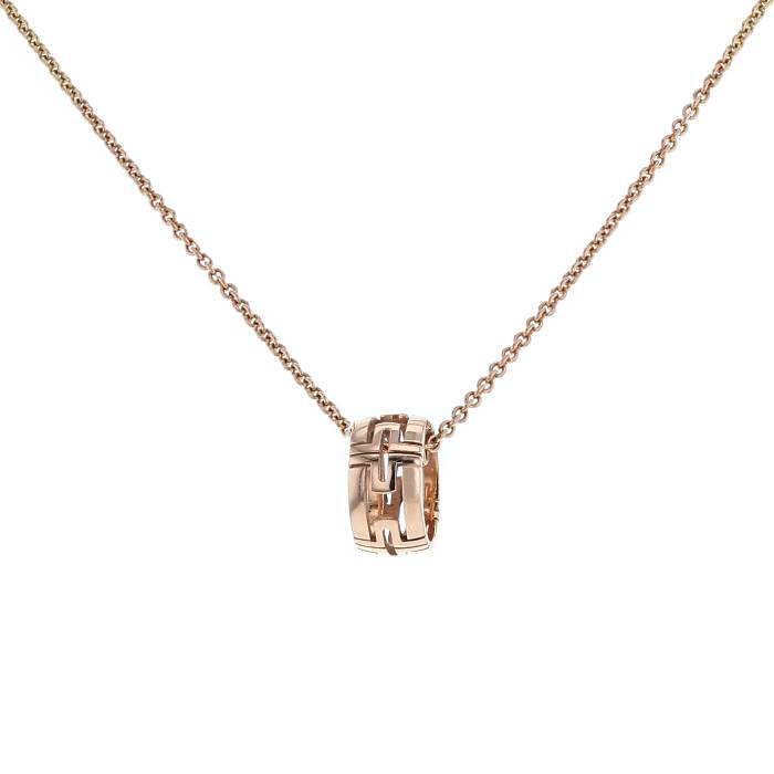[Lumi Jewelry]PARENTESI NECKLACE PINK GOLD