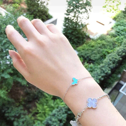 [Lumi Jewelry]BUTTERFLY TURQUOISE BUTTERFLY BRACELET SILVER