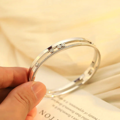 [Lumi Jewelery]Move Romane Diamond Bangle Bracelet