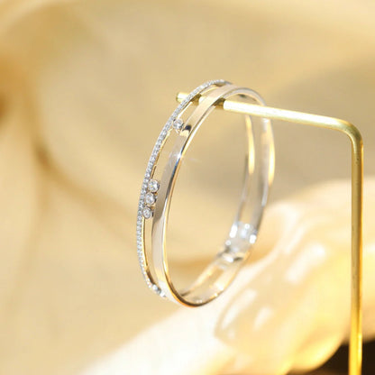 [Lumi Jewelery]Move Romane Diamond Bangle Bracelet