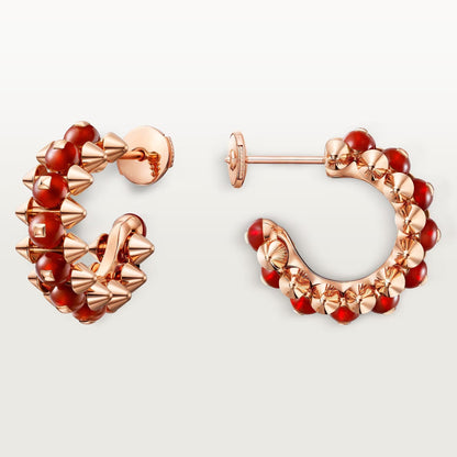[Lumi Jewelry]CLASH 7.9MM AGATE CHALCEDONY EARRINGS