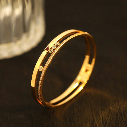 [Lumi Jewelery]Move Romane Diamond Bangle Bracelet