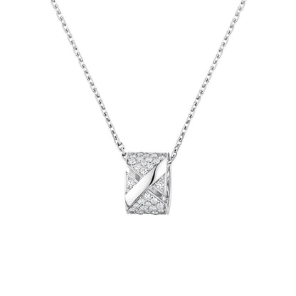 [Lumi Jewelry]LIENS EVIDENCE DIAMOND PAVED NECKLACE