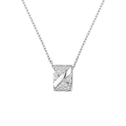[Lumi Jewelry]LIENS EVIDENCE DIAMOND PAVED NECKLACE