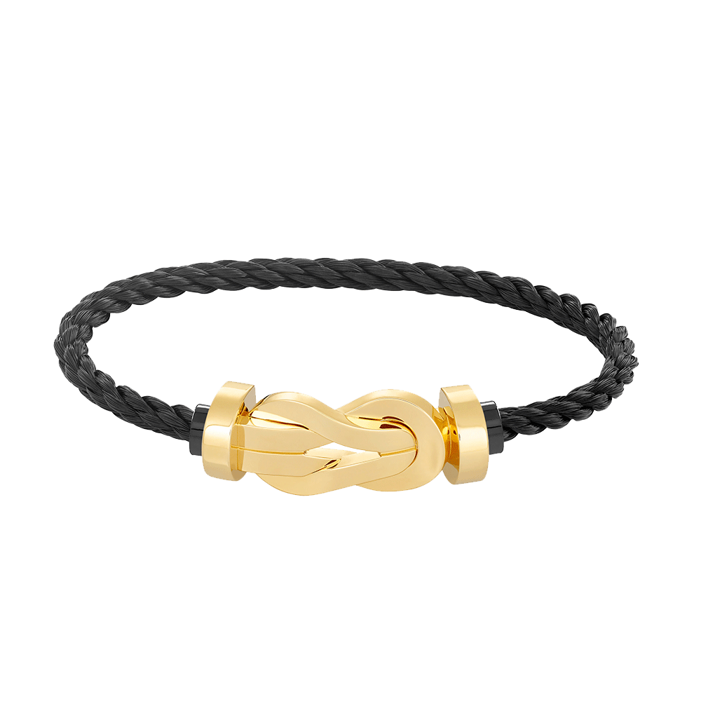 [Lumi Jewelry]CHANCE LARGE 8 FIGURE BUCKLE NO DIAMOND BRACELET GOLD