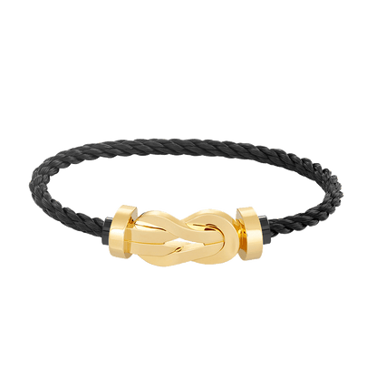 [Lumi Jewelry]CHANCE LARGE 8 FIGURE BUCKLE NO DIAMOND BRACELET GOLD