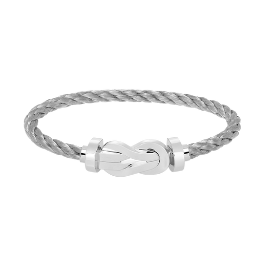 [Lumi Jewelry]CHANCE LARGE 8 FIGURE BUCKLE NO DIAMOND BRACELET SILVER