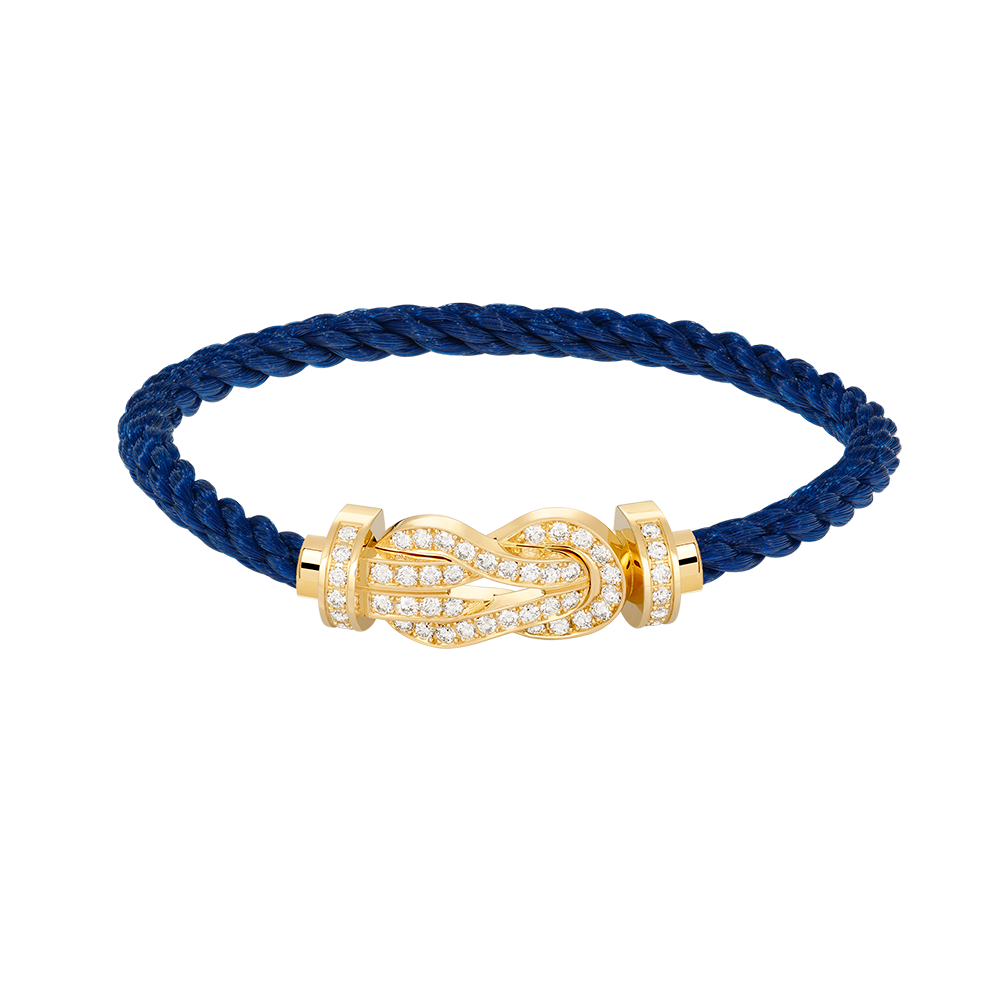 [Lumi Jewelry]CHANCE LARGE 8 FIGURE BUCKLE FULLDIAMOND BRACELET GOLD