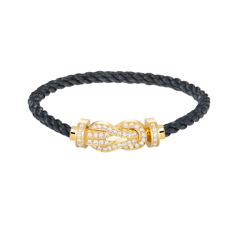 [Lumi Jewelry]CHANCE LARGE 8 FIGURE BUCKLE FULLDIAMOND BRACELET GOLD