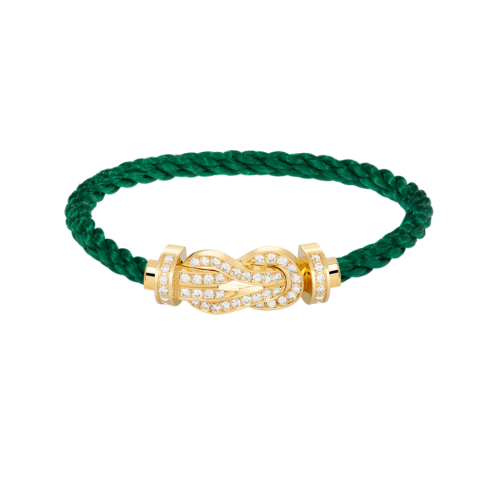 [Lumi Jewelry]CHANCE LARGE 8 FIGURE BUCKLE FULLDIAMOND BRACELET GOLD