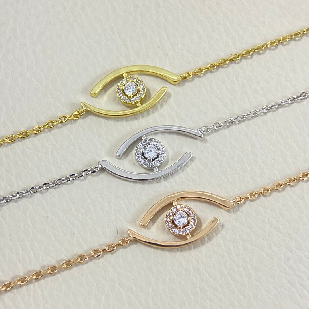[Lumi Jewelery]Lucky Eye Pave-Set Diamond Bracelet