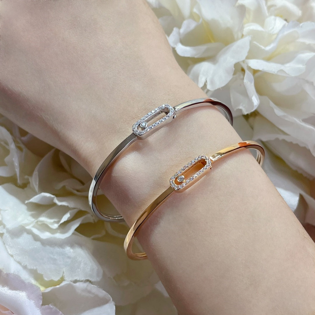[Lumi Jewelery]Move Uno pav辿 flex bangle medium