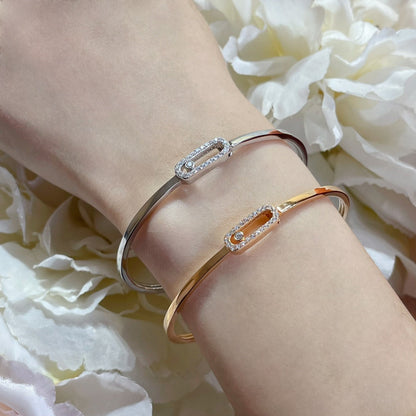 [Lumi Jewelery]Move Uno pav辿 flex bangle medium