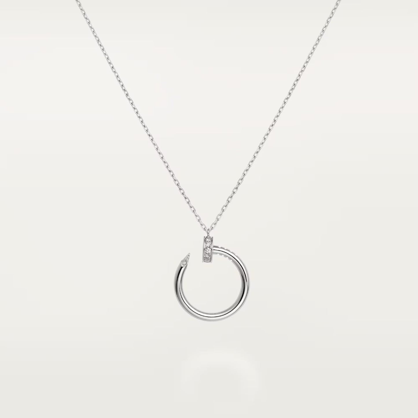 [Lumi Jewelry]JUSTE NECKLACE HALF DIAMOND