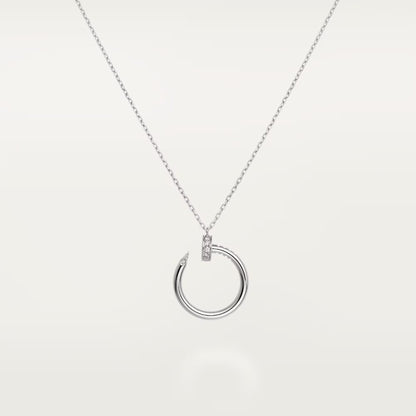 [Lumi Jewelry]JUSTE NECKLACE HALF DIAMOND