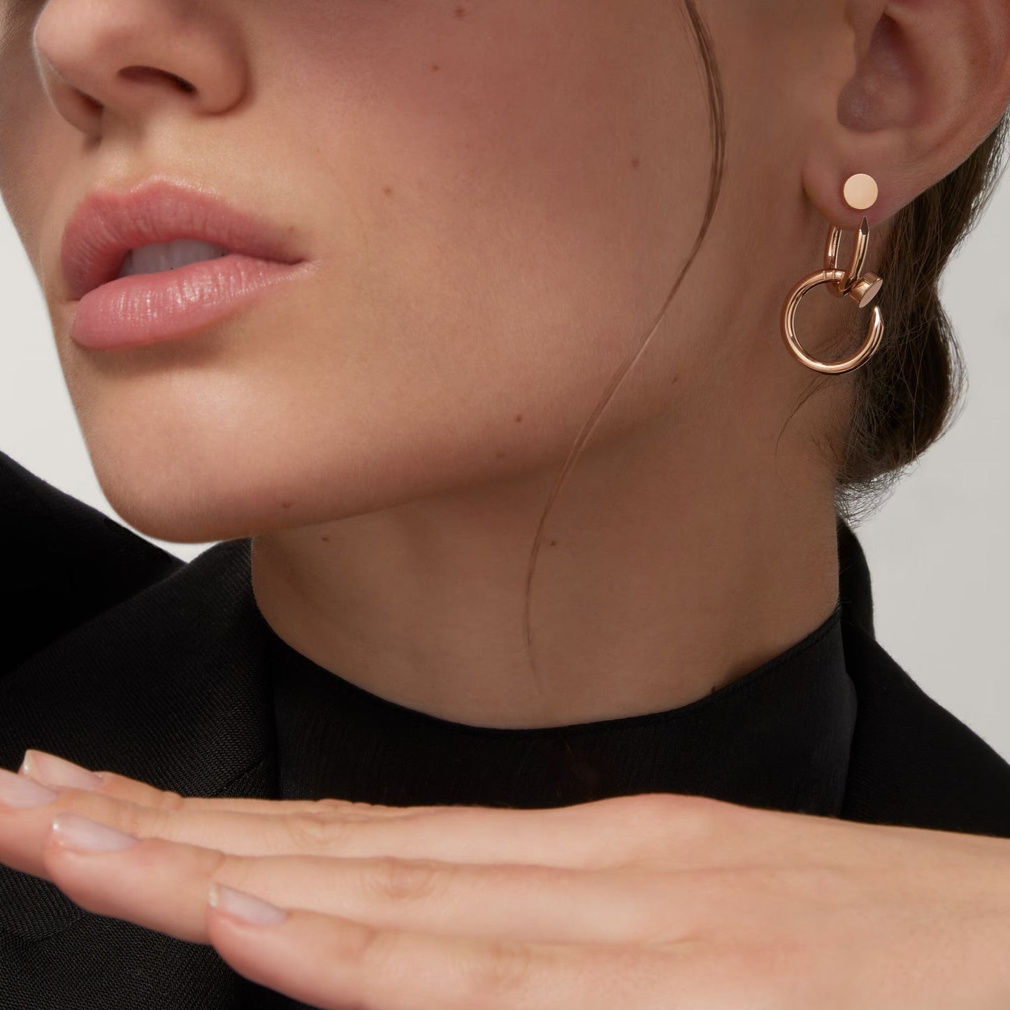 [Lumi Jewelry]JUSTE NO DIAMOND DOUBLE EARRINGS