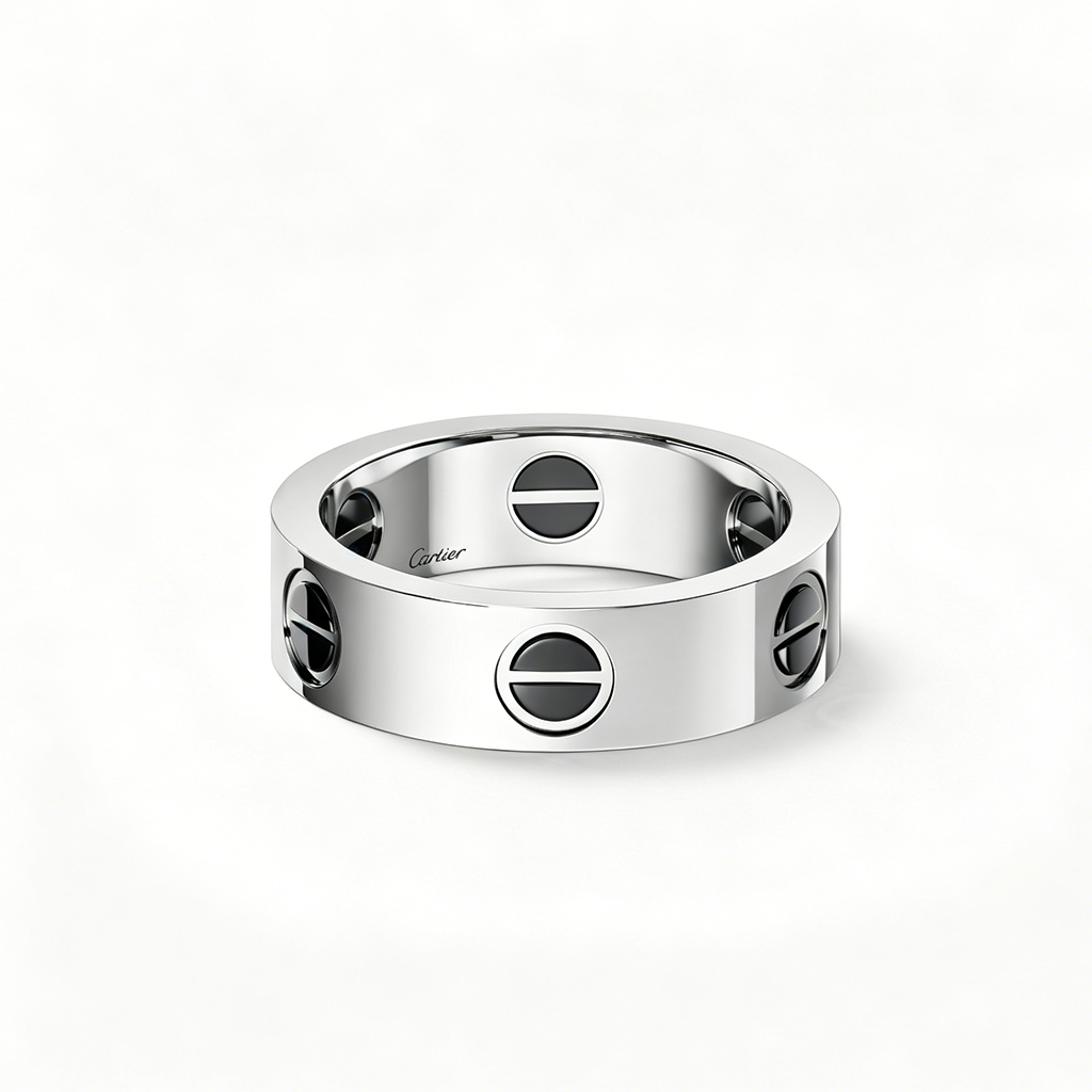 [Lumi Jewelry]LOVE RING 5.5MM NO DIAMONDS  CERAMIC
