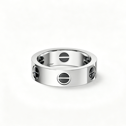[Lumi Jewelry]LOVE RING 5.5MM NO DIAMONDS  CERAMIC