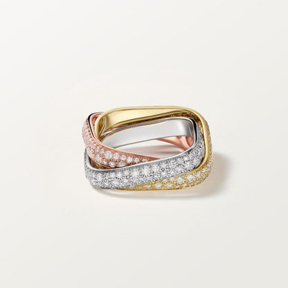 [Lumi Jewelry]TRINITY 3.5MM CUSHION RING COLLECTION