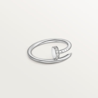 [Lumi Jewelry]JUSTE 1.8MM HALF DIAMOND RING