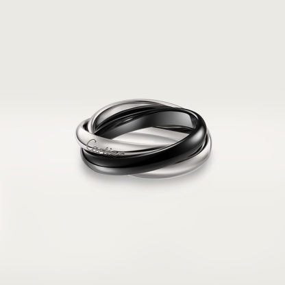 [Lumi Jewelry]TRINITY 3.2MM RING BLACK CERAMIC