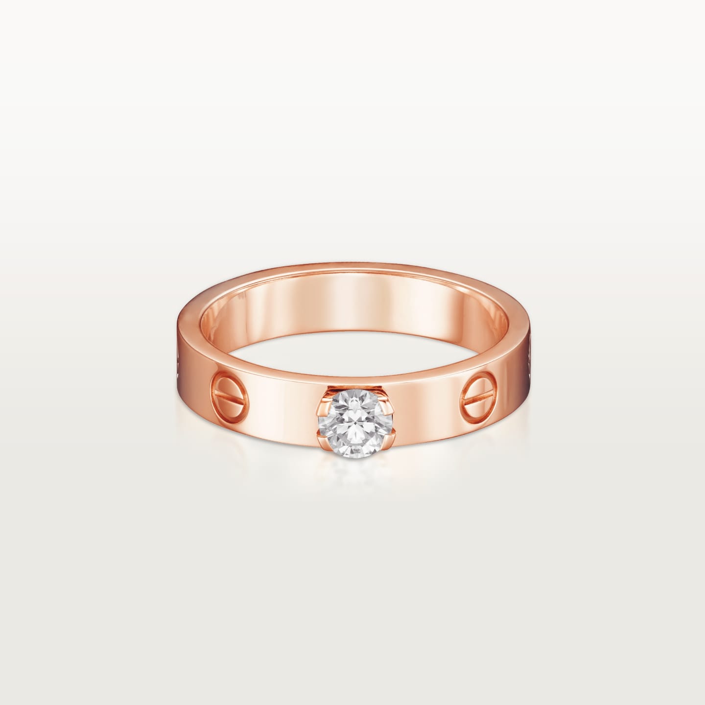 [Lumi Jewelry]LOVE RING 3.6MM 1 BIG DIAMOND