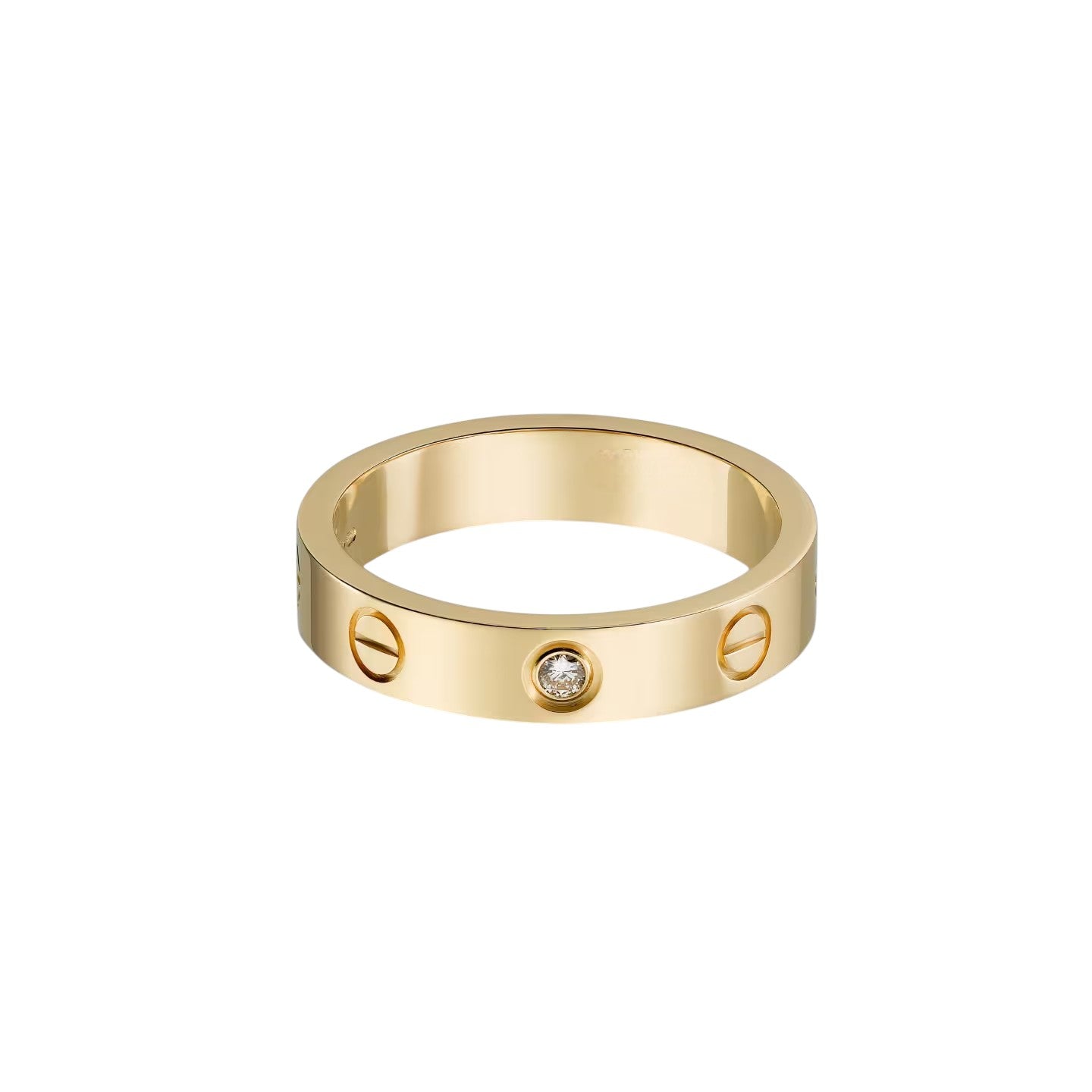 [Lumi Jewelry]LOVE 4MM 1 DIAMOND RING