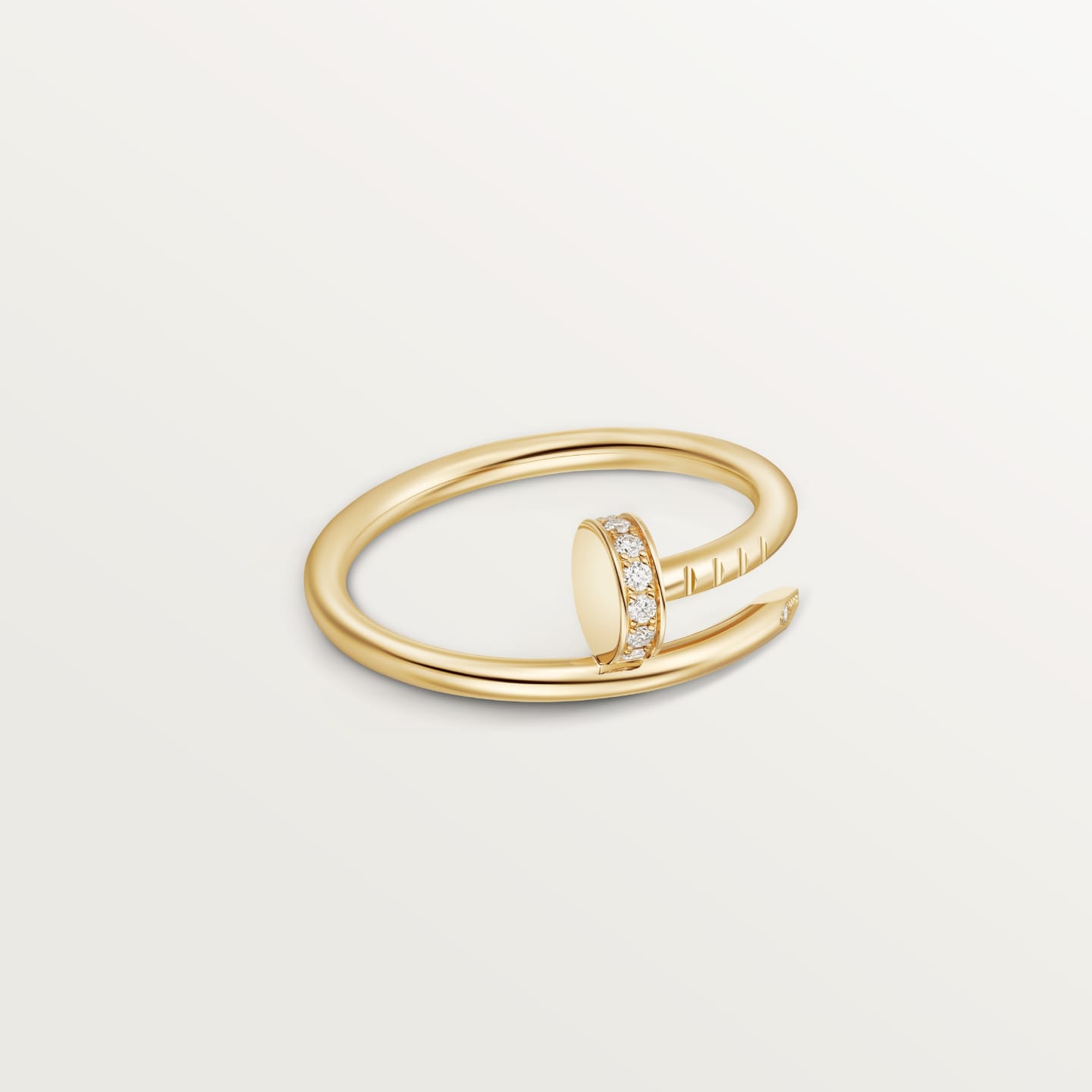 [Lumi Jewelry]JUSTE 1.8MM HALF DIAMOND RING