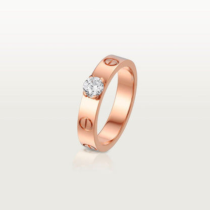 [Lumi Jewelry]LOVE RING 3.6MM 1 BIG DIAMOND