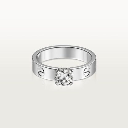 [Lumi Jewelry]LOVE RING 3.6MM 1 BIG DIAMOND