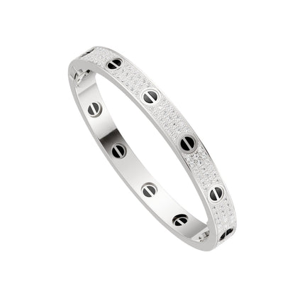 [Lumi Jewelry]LOVE BRACELET 6.1MM DIAMOND-PAVED CERAMIC