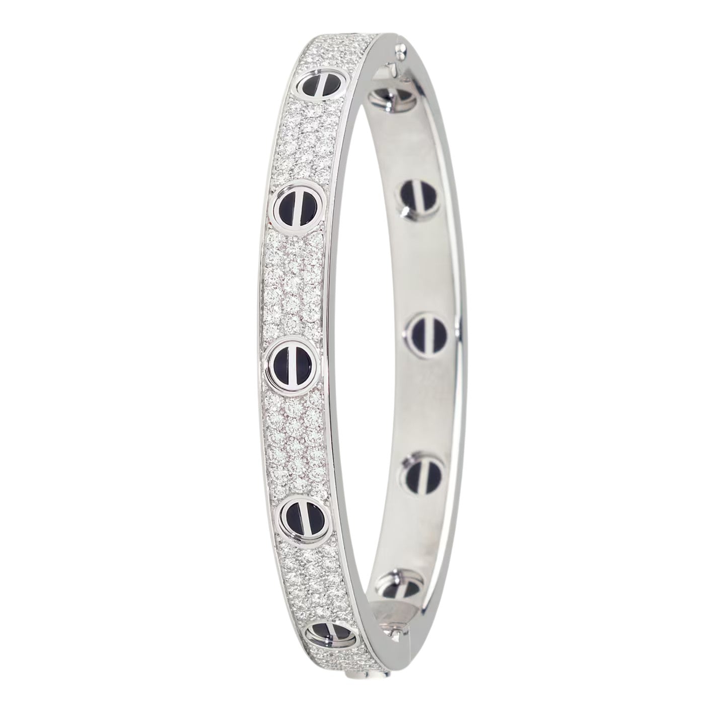 [Lumi Jewelry]LOVE BRACELET 6.1MM DIAMOND-PAVED CERAMIC