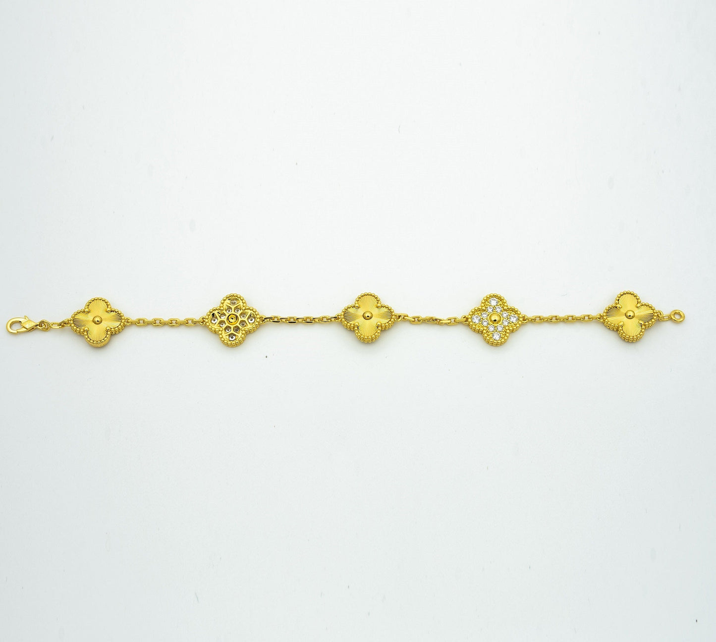 [Lumi Jewelry]CLOVER BRACELET 5 MOTIFS GOLD DIAMOND