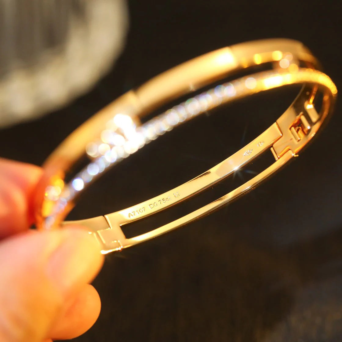 [Lumi Jewelery]Move Romane Diamond Bangle Bracelet