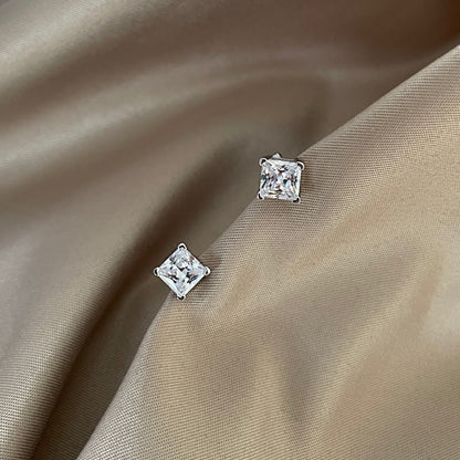 [Lumi Jewelry]Delicate Square Shape Earrings