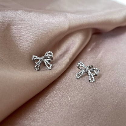 [Lumi Jewelry]Dainty Bow Shape Earrings