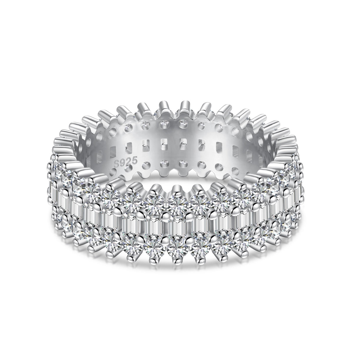 [Lumi Jewelry]Ornate Colorful Radiant Cut Daily Ring