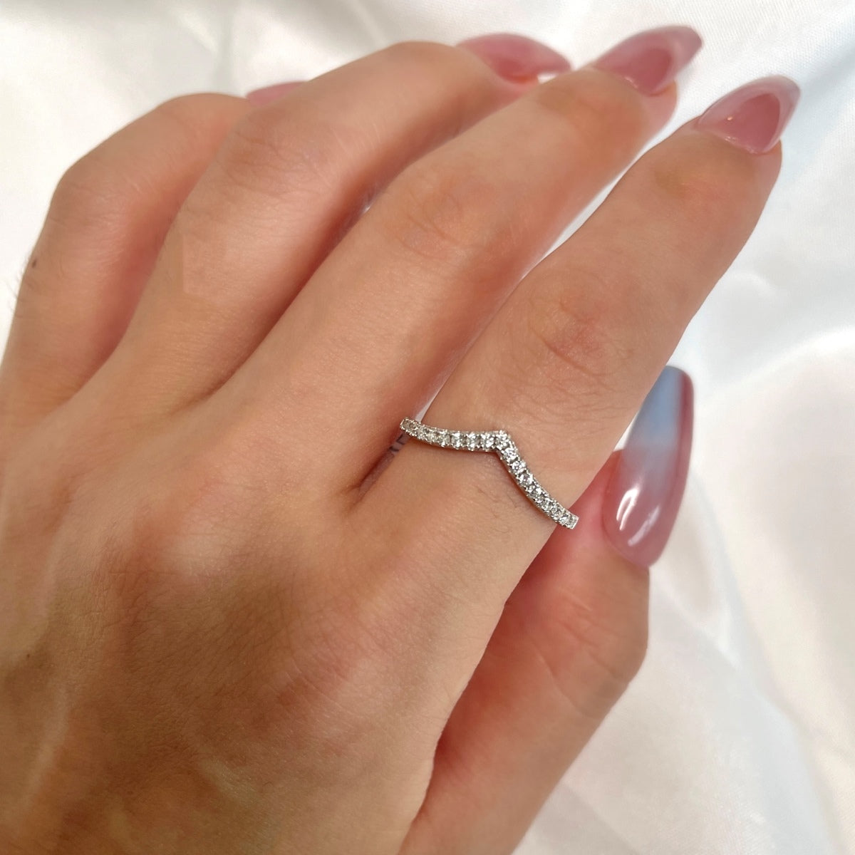 [Lumi Jewelry]Elaborate Tennis Band Ring