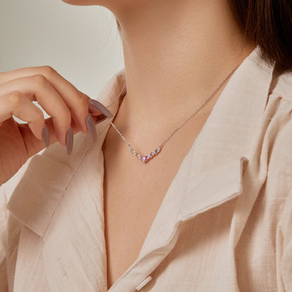 [Lumi Jewelry]Dazzling Rainbow Necklace