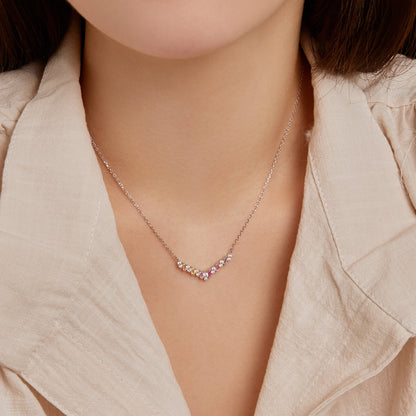 [Lumi Jewelry]Dazzling Rainbow Necklace