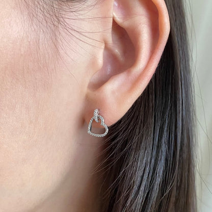 [Lumi Jewelry]Dainty Heart Shape Earrings