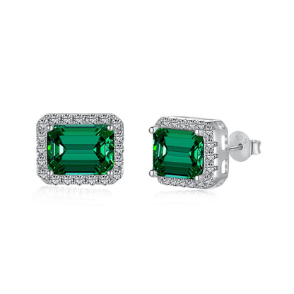 [Lumi Jewelry]Luxurious Dainty Emerald Cut Banquet Earrings