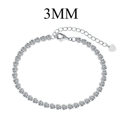 [Lumi Jewelry]Ornate  Sparkling Round Cut Daily Bracelet