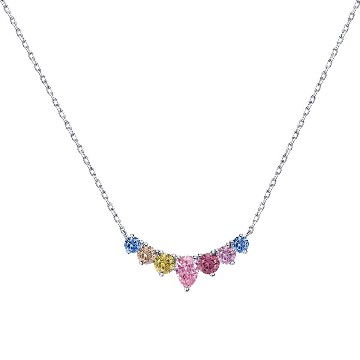 [Lumi Jewelry]Dainty Colorful Heart Necklace