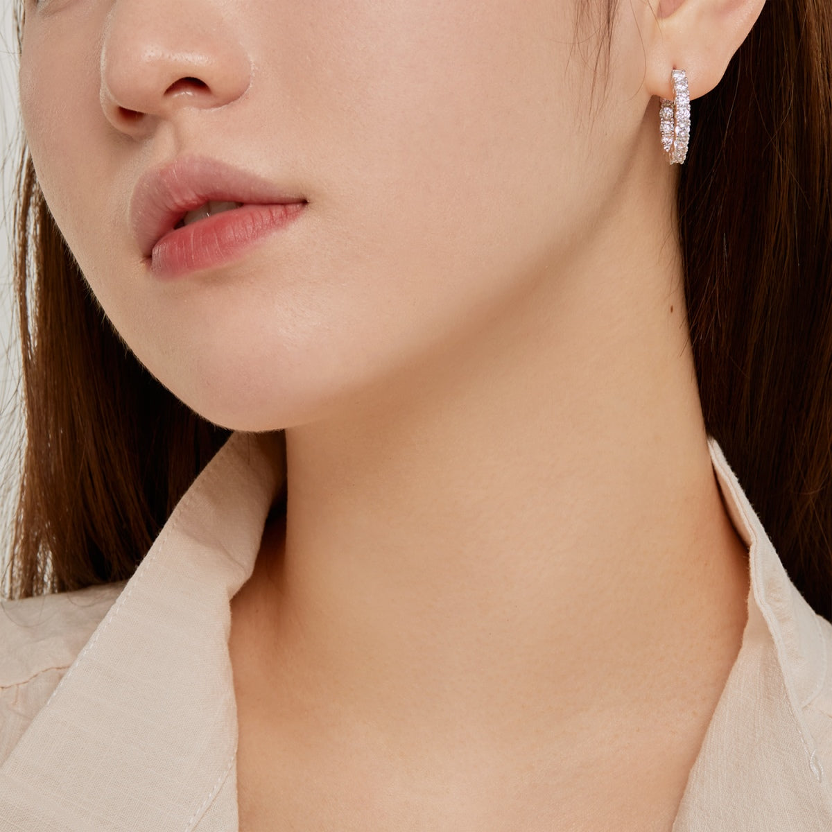 [Lumi Jewelry]Unique Round Cut Daily Earrings