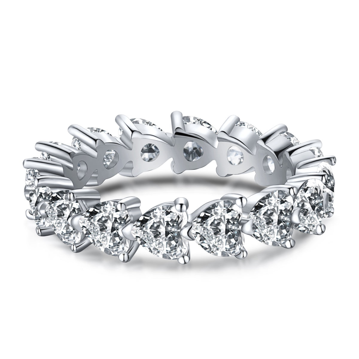 [Lumi Jewelry]0.25 Carat Radiant Romance Heart Cut Lover Ring