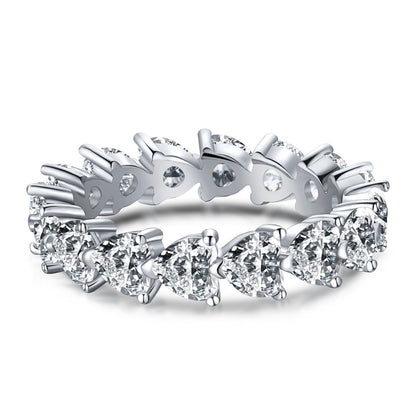 [Lumi Jewelry]0.25 Carat Radiant Romance Heart Cut Lover Ring